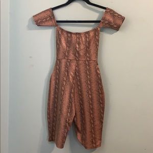Snake Print Romper